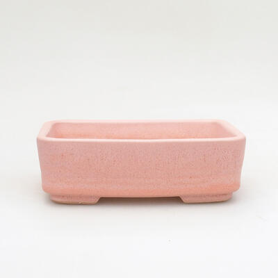 Bonsaischale aus Keramik 14 x 10,5 x 4,5 cm, Farbe Rosa - 1