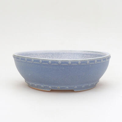Bonsaischale aus Keramik 17 x 17 x 5,5 cm, Farbe blau - 1