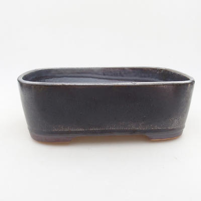 Keramische Bonsai-Schale 22 x 16,5 x 5 cm, Metallfarbe - 1