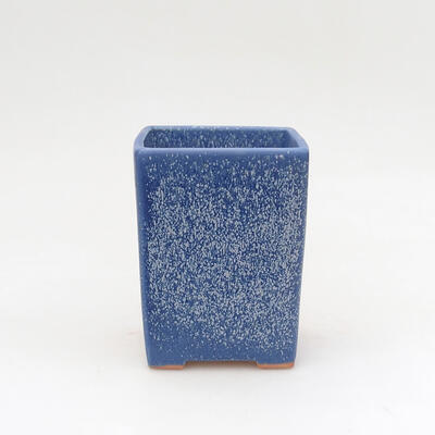 Bonsaischale aus Keramik 7,5 x 7,5 x 10 cm, Farbe Blau - 1