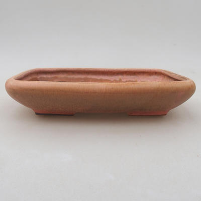 Keramik Bonsai Schüssel 16 x 13 x 3 cm, Farbe rosa - 1