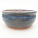 Keramische Bonsai-Schale 10 x 10 x 4,5 cm, Farbe blau - 1/4