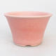 Keramik Bonsai Schüssel 11 x 11 x 7 cm, rosa Farbe - 1/4