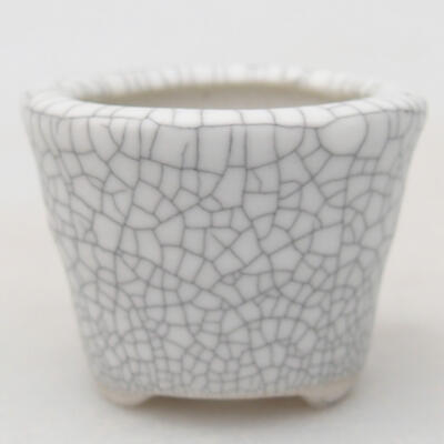 Keramik-Bonsaischale 3,5 x 3,5 x 2,5 cm, Raku-Farbe - 1