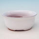 Keramik Bonsai Schüssel H 30 - 12 x 10 x 5 cm, weiß - 12 x 10 x 5 cm - 1/3