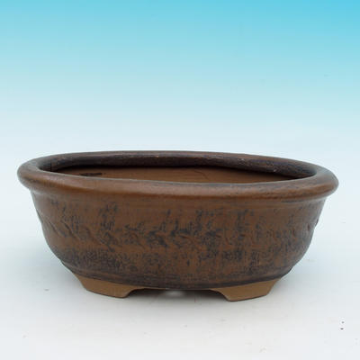 Bonsai Keramikschale CEJ 30, dunkelbraun - 1