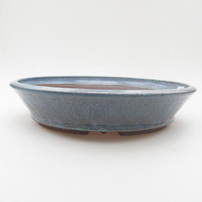 Bonsaischale aus Keramik 26 x 26 x 5,5 cm, Farbe blau - 1