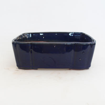 Keramik Bonsaischale 21 x 17,5 x 7 cm, Farbe blau - 2. Wahl - 1