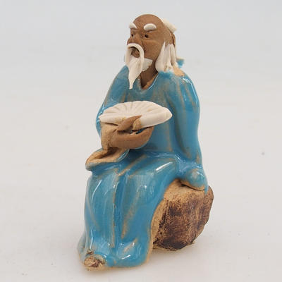 Keramikfigur - ein Salbei mit einem Fächer - 1
