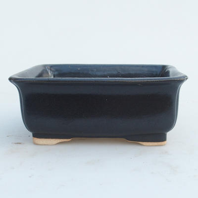 Keramik Bonsaischale 12 x 10 x 5 cm, Farbe schwarz - 2. Wahl - 1