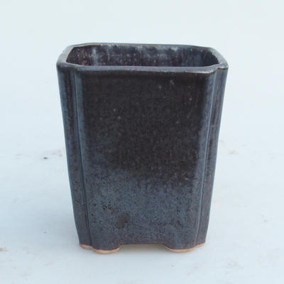 Keramik Bonsaischale 7 x 7 x 8,5 cm, Farbe braun - 2. Wahl - 1