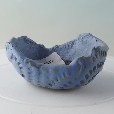 Keramikschale 9 x 9 x 4 cm, Farbe blau - 1