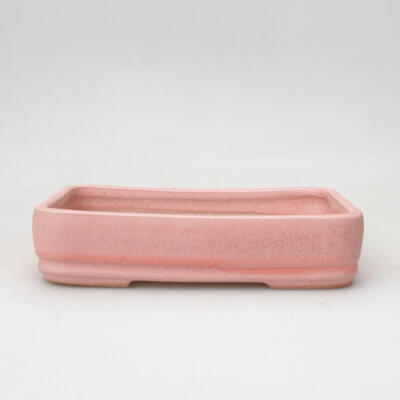 Bonsaischale aus Keramik 17 x 12 x 4 cm, Farbe rosa - 1
