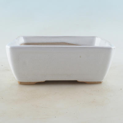 Keramische Bonsai-Schale 16 x 12 x 6 cm, weiße Farbe - 1