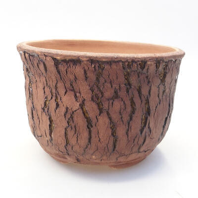 Keramik Bonsai Schüssel 14 x 14 x 10 cm, Farbe rissig - 1
