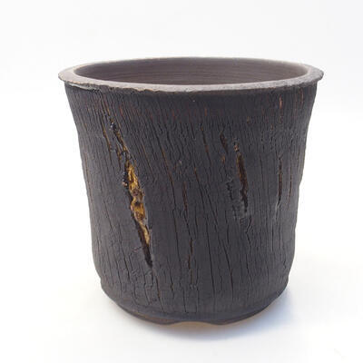 Keramik Bonsai Schüssel 13 x 13 x 12,5 cm, Farbe rissig - 1
