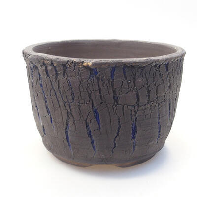 Keramik Bonsai Schüssel 12 x 12 x 8 cm, rissige Farbe - 1