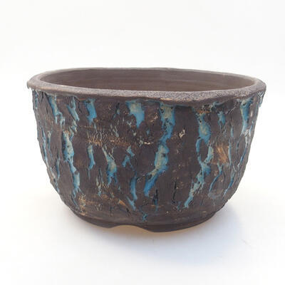 Keramik Bonsai Schüssel 16 x 16 x 8 cm, Farbe rissig - 1