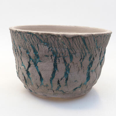 Keramik Bonsai Schüssel 16 x 16 x 10 cm, Farbe rissig - 1