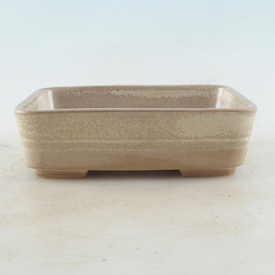 Keramische Bonsai-Schale 14,5 x 10 x 4 cm, beige Farbe - 1