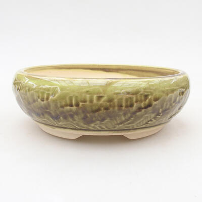 Keramische Bonsai-Schale 16 x 16 x 5,5 cm, Farbe grün - 1