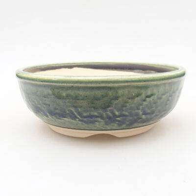 Keramische Bonsai-Schale 14 x 14 x 5 cm, Farbe grün - 1