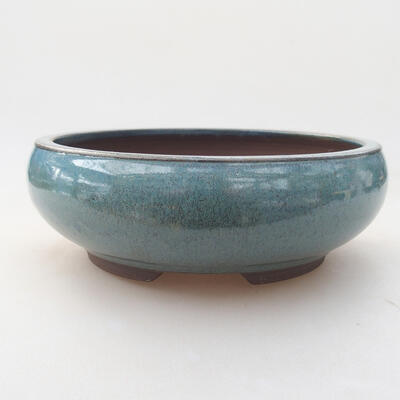 Keramische Bonsai-Schale 15,5 x 15,5 x 5,5 cm, Farbe blau - 1