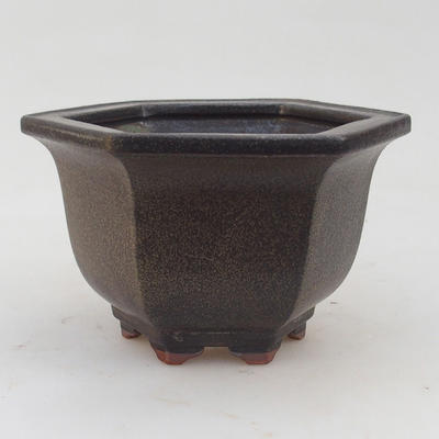 Bonsai Keramikschale 13 x 11,5 x 8 cm, Farbe hnědomodrá - 2.jakost - 1