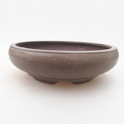 Keramische Bonsai-Schale 18 x 18 x 5,5 cm, graue Farbe - 1