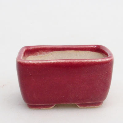 Mini-Bonsaischale 4,5 x 3 x 2 cm, Farbe rot - 1