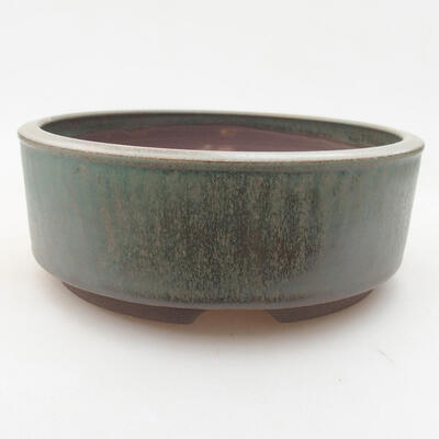 Keramische Bonsai-Schale 16,5 x 16,5 x 6 cm, Farbe grün - 1