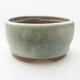 Keramik Bonsai Schüssel 8 x 8 x 4 cm, Farbe grün - 1/3