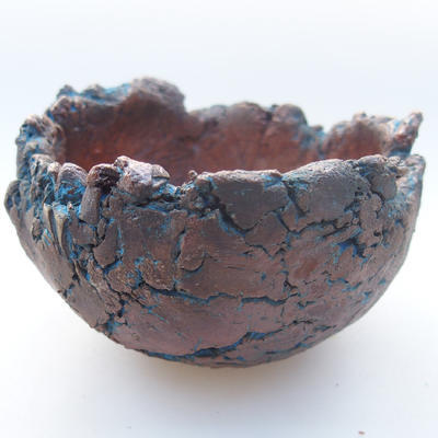 Keramikschale 7 x 7 x 5 cm, Farbe blau - 1