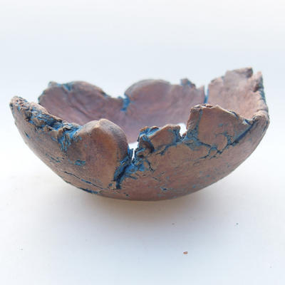Keramikschale 7,5 x 7,5 x 3,5 cm, Farbe blau - 1