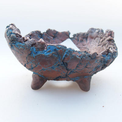 Keramikschale 8 x 7 x 4,5 cm, Farbe blau - 1
