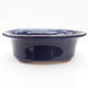 Keramik Bonsaischale 19 x 15,5 x 6 cm, Farbe blau - 1/3