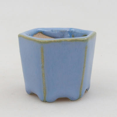 Mini Bonsai Schale 4 x 4 x 3,5 cm, Farbe blau - 1