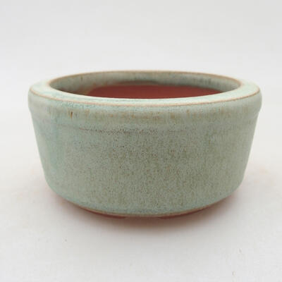 Keramik Bonsai Schüssel 10 x 10 x 5 cm, Farbe grün - 1
