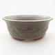 Keramik Bonsai Schüssel 11 x 11 x 4 cm, Farbe grün - 1/3
