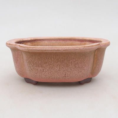 Keramik Bonsai Schüssel 13 x 10 x 5 cm, Farbe rosa - 1