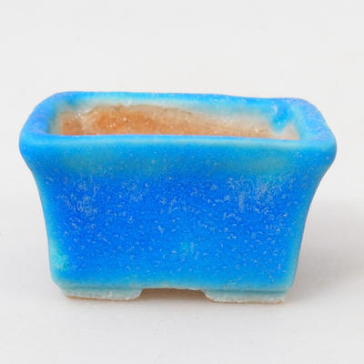 Mini-Bonsaischale 4,5 x 3,5 x 2,5 cm, Farbe blau - 1