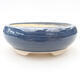 Keramische Bonsai-Schale 13 x 13 x 5 cm, Farbe blau - 1/3