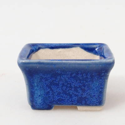 Mini-Bonsaischale 4 x 3 x 2,5 cm, Farbe blau - 1