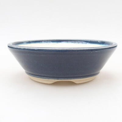 Keramische Bonsai-Schale 15 x 15 x 4,5 cm, Farbe blau - 1