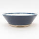 Keramische Bonsai-Schale 15 x 15 x 4,5 cm, Farbe blau - 1/3