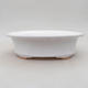 Keramische Bonsai-Schale 22 x 18 x 6,5 cm, weiße Farbe - 1/3