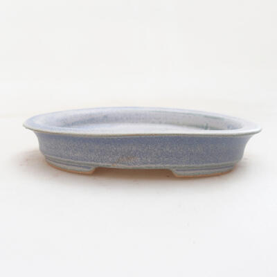 Bonsaischale aus Keramik 12,5 x 10,5 x 2 cm, Farbe Blau - 1
