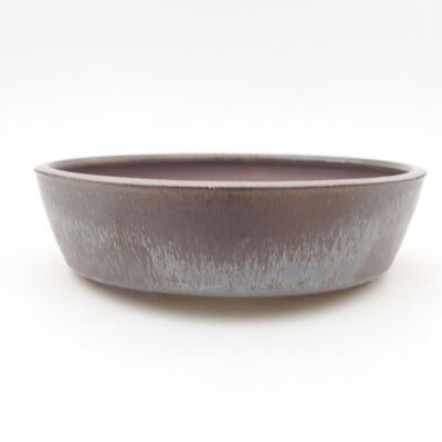 Keramische Bonsai-Schale 17,5 x 17,5 x 5 cm, Metallfarbe - 1