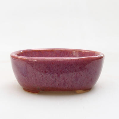 Bonsaischale aus Keramik 9,5 x 8 x 3,5 cm, Farbe rosa - 1