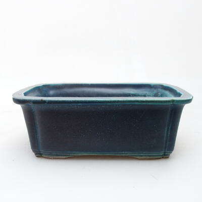 Bonsaischale aus Keramik 17 x 12,5 x 6 cm, Farbe Blau - 1